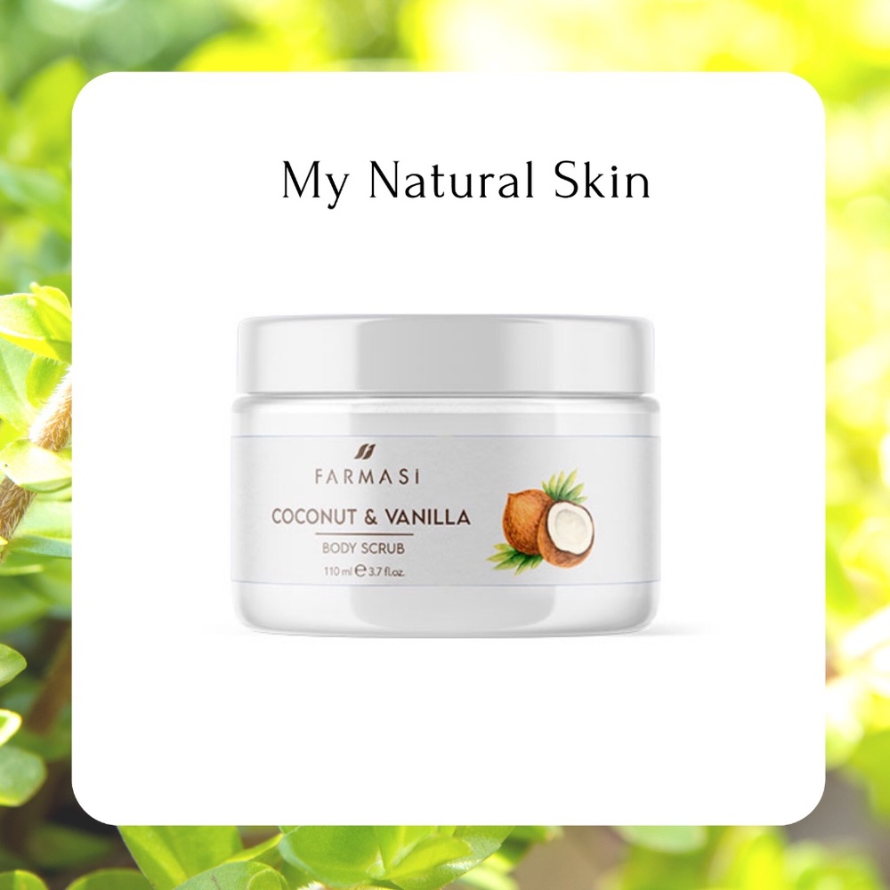 COCONUT & VANILLA BODY EXFOLIANT SCRUB  FARMASI DR TUNA NIB!